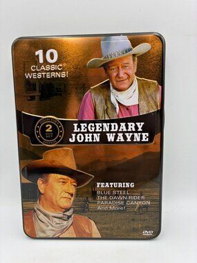 Legendary John Wayne DVD 2008 NR Pop Flix 2 Disc Set 10 Classic Western Films